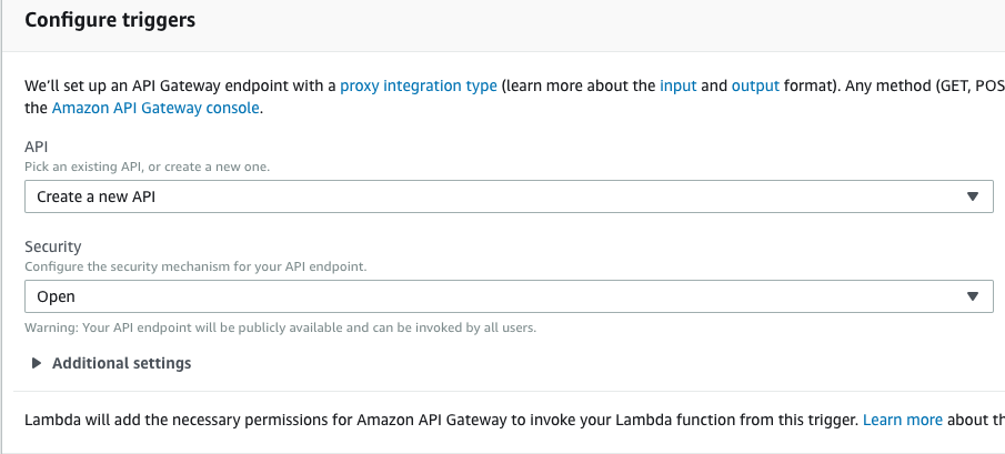 Configure triggers