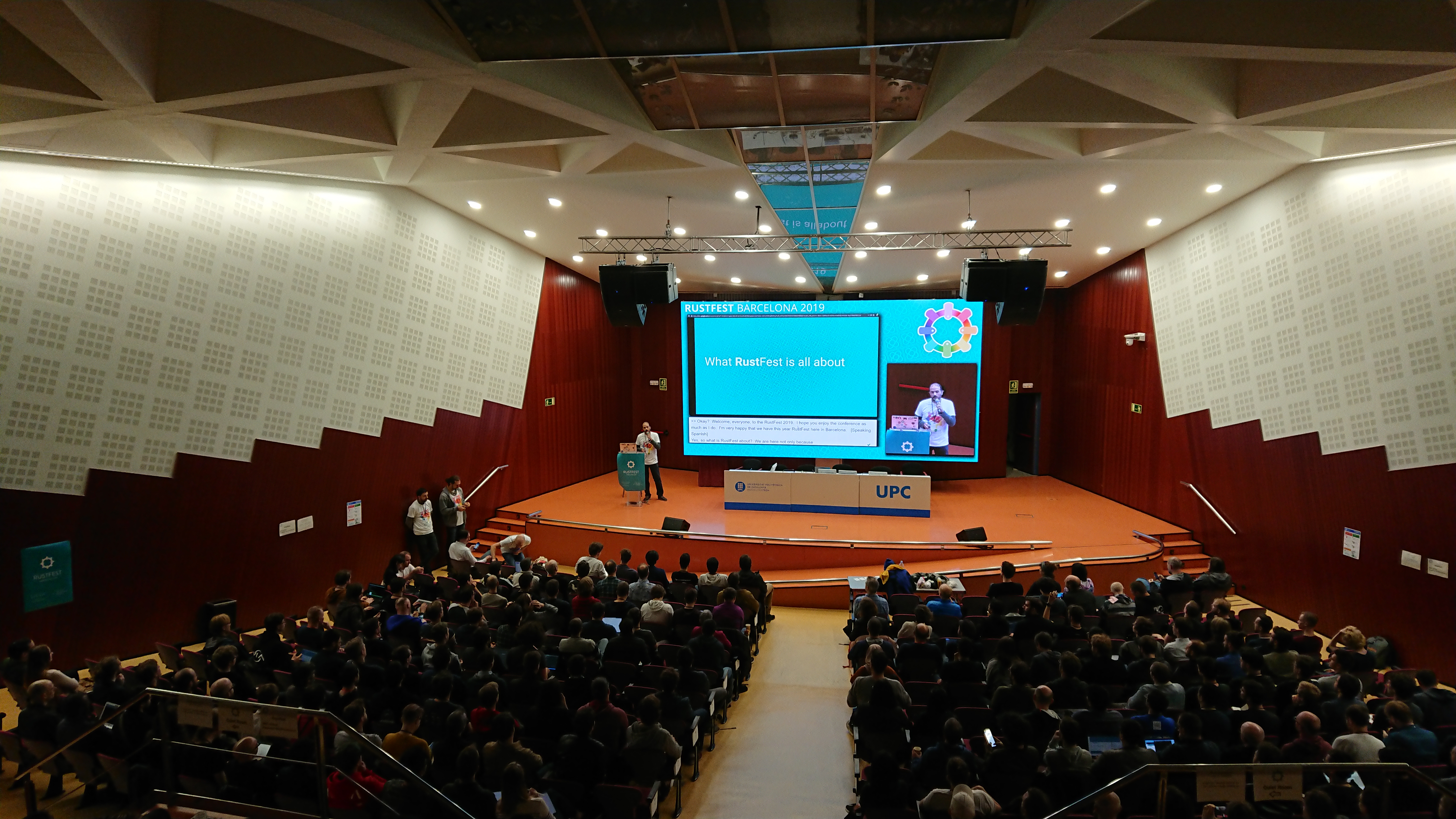 The auditorium at RustFest Barcelona 2019